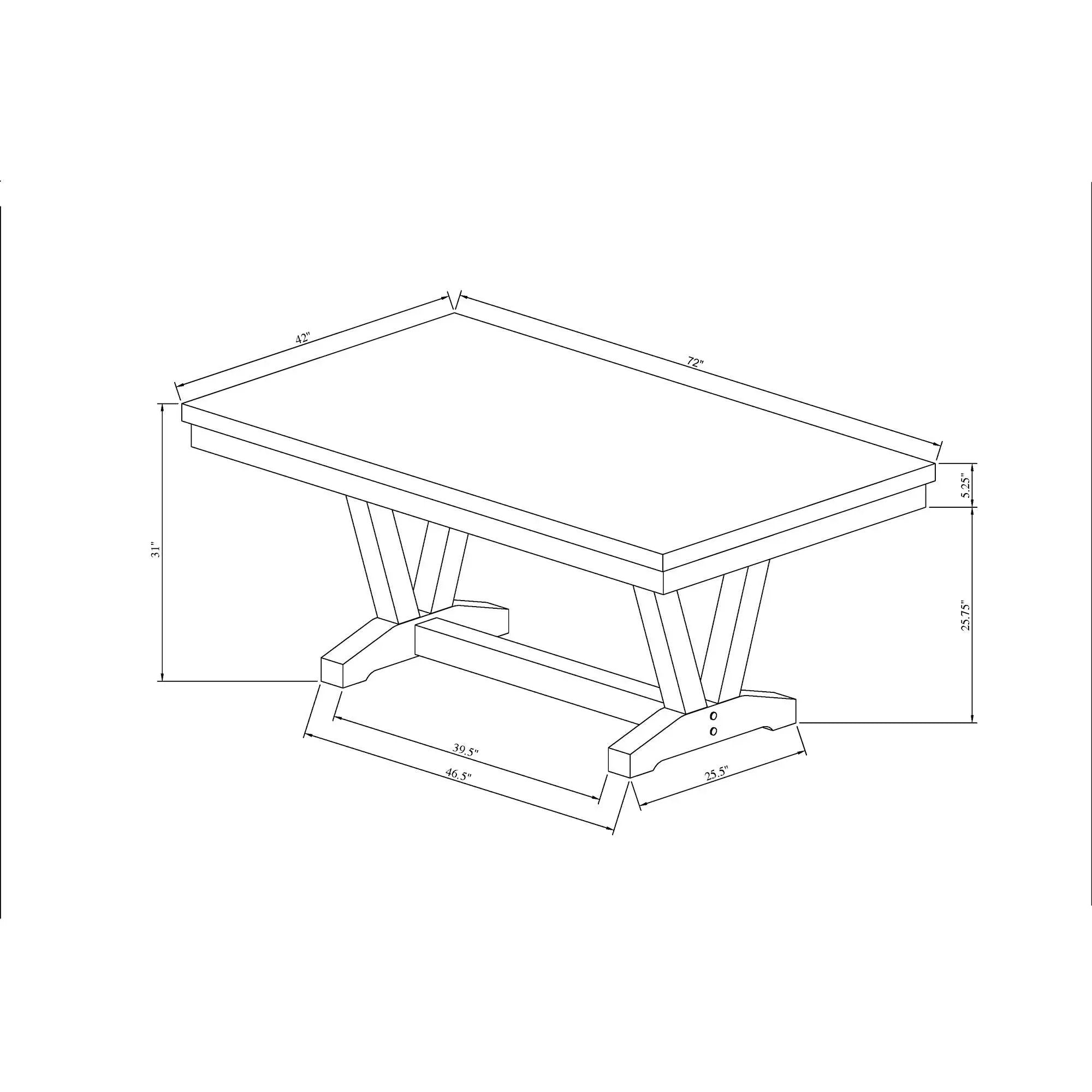 Panda Oceanic - Dining Table And Chairs Set - Black by HouseOfZazla