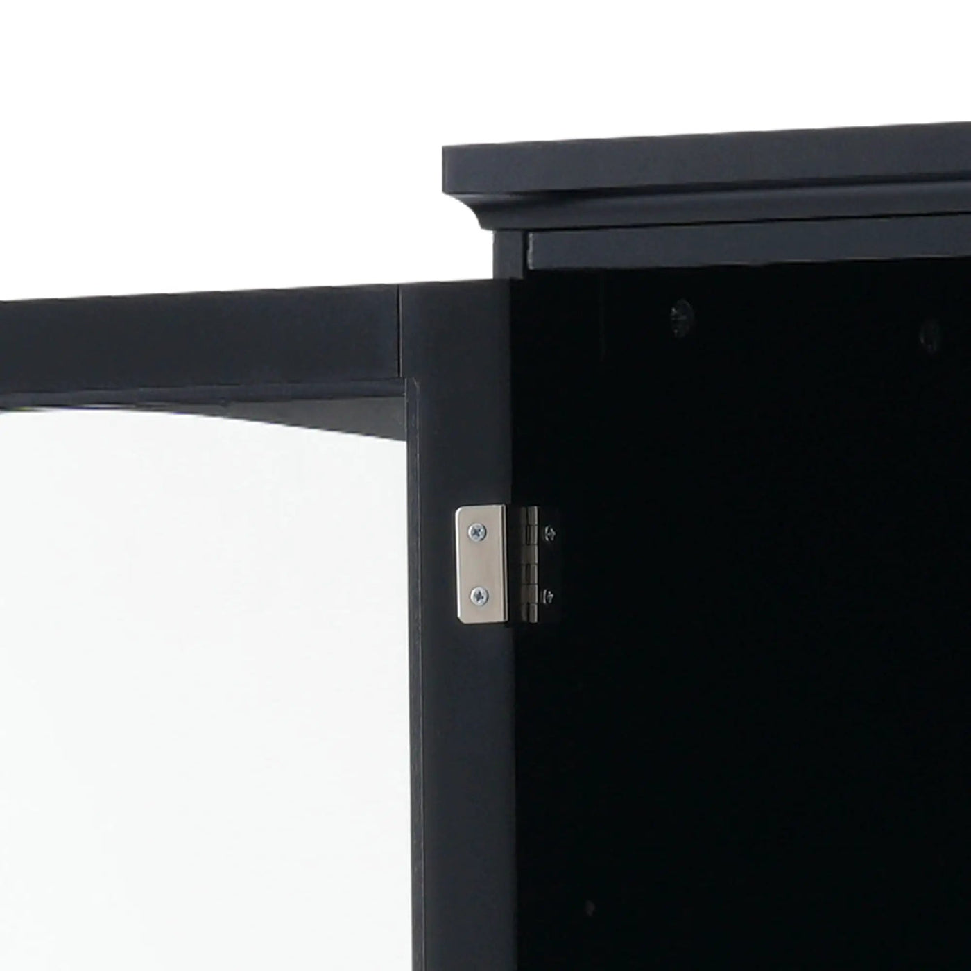 Tall Bathroom Storage Cabinet With Glass Doors, Free-Standing, Two Drawers, And Adjustable Shelves, Board, Painted Perfect For Displaying Your Favorite Items by HouseOfZazla