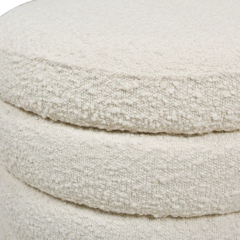 Fuji - Oversized Round Storage Ottoman by HouseOfZazla