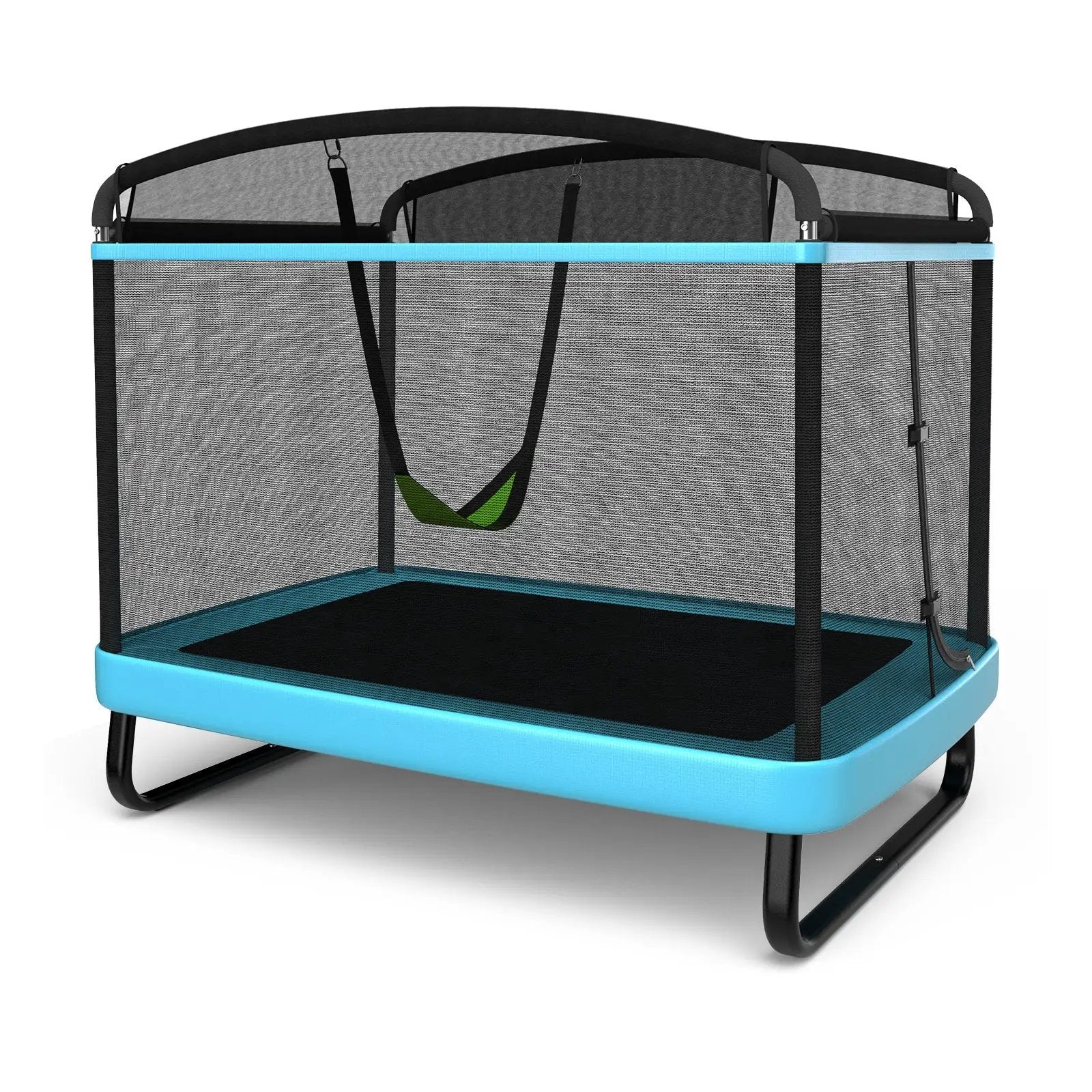 6 Feet Kids Entertaining Trampoline with Swing Safety Fence by DirectDeals