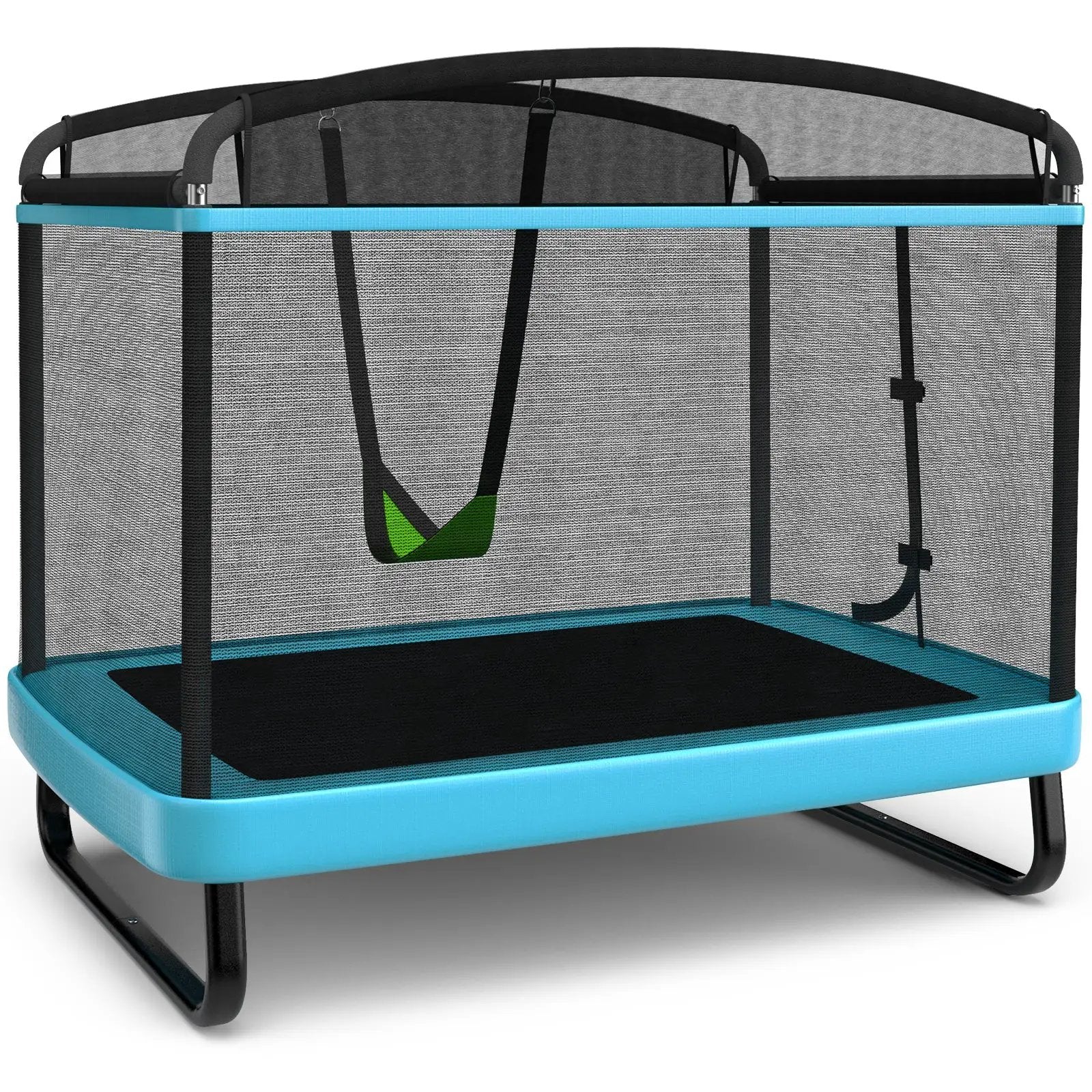 6 Feet Kids Entertaining Trampoline with Swing Safety Fence by DirectDeals