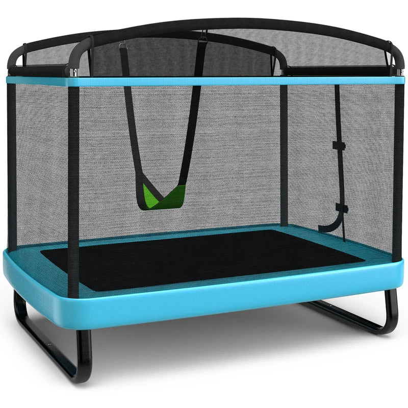 6 Feet Kids Entertaining Trampoline with Swing Safety Fence by DirectDeals