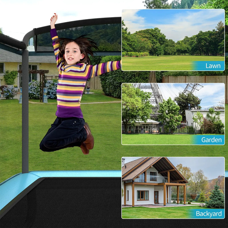 6 Feet Kids Entertaining Trampoline with Swing Safety Fence by DirectDeals