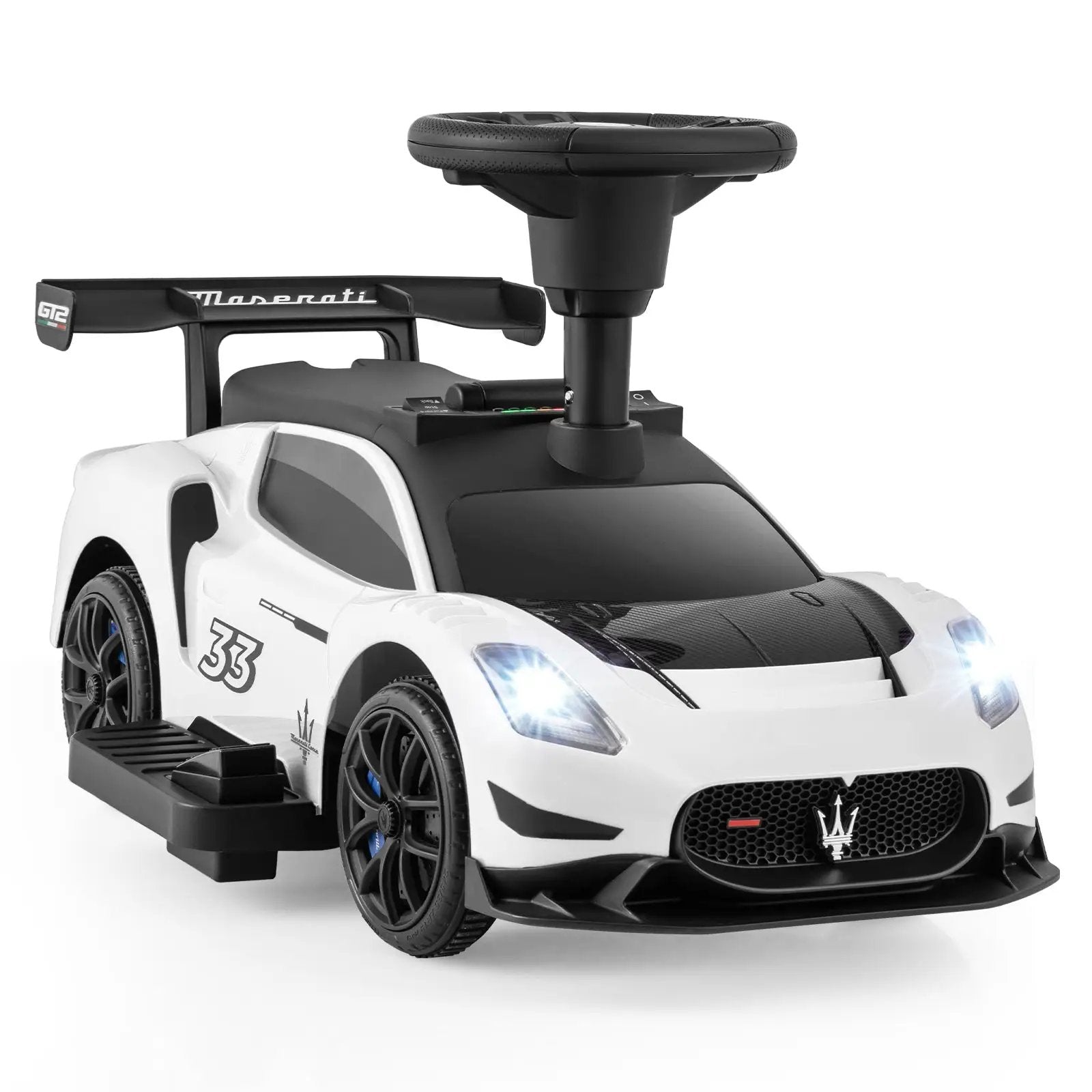 6V Electric Kids Ride on Push Car Maserati Licensed with Foot Pedal and Music by DirectDeals