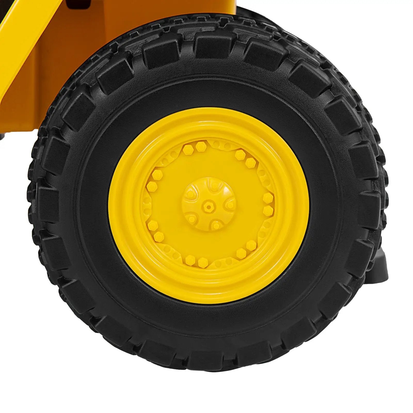 6V Electric Licensed Caterpillar Construction Vehicle with One-Button Start-Yellow by DirectDeals