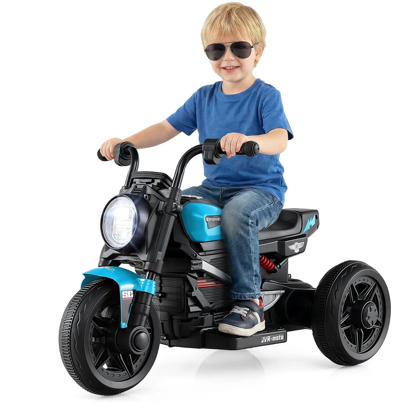 6V Kids Electric Motorcycle with LED Headlight and Music for Toddlers Aged 3-5 by DirectDeals
