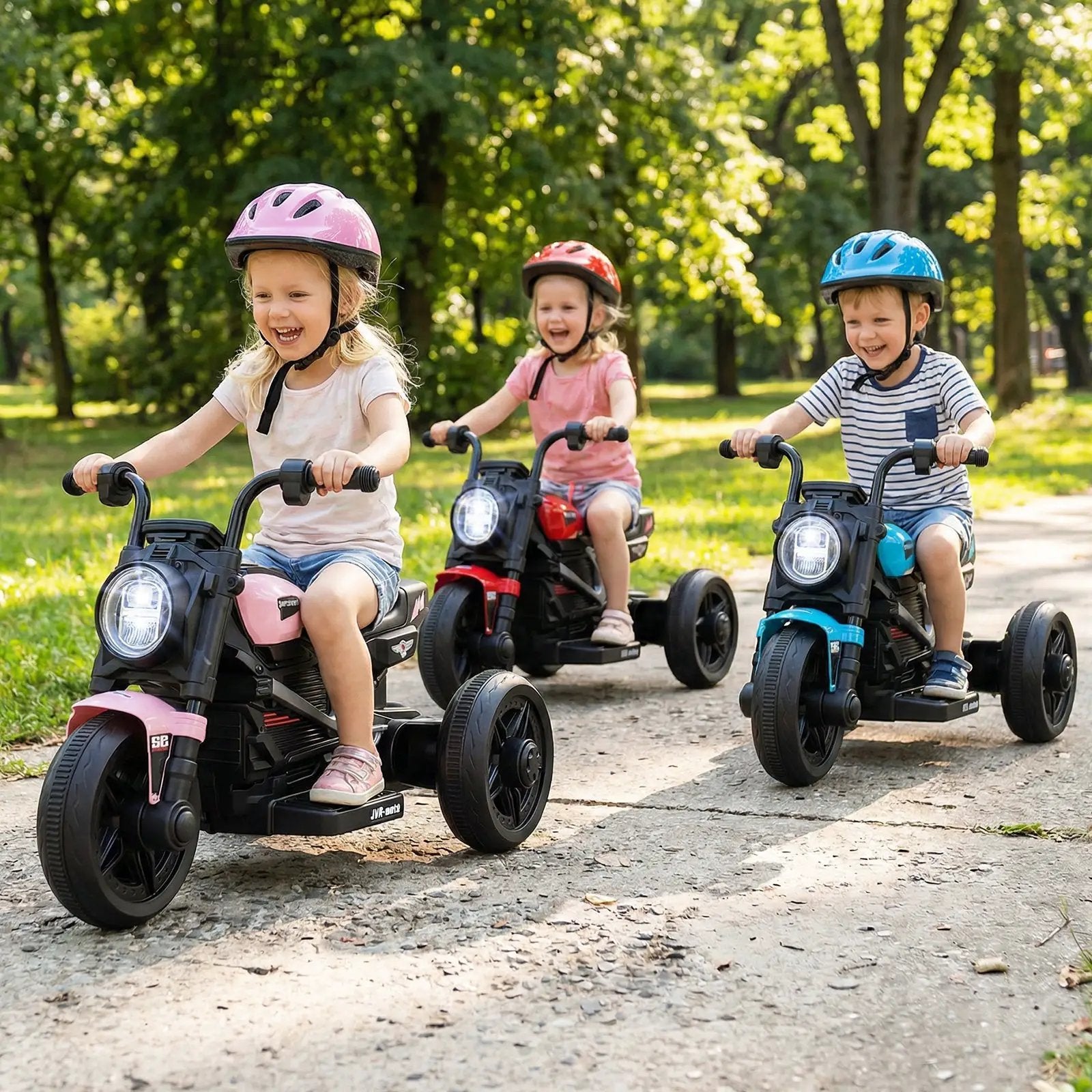 6V Kids Electric Motorcycle with LED Headlight and Music for Toddlers Aged 3-5 by DirectDeals