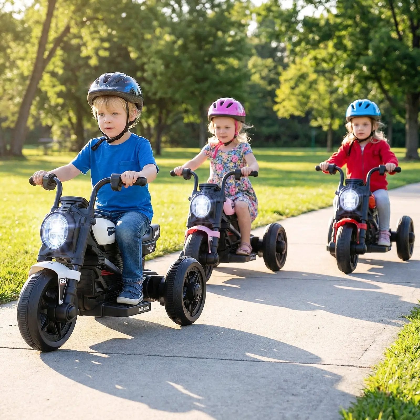 6V Kids Electric Motorcycle with LED Headlight and Music for Toddlers Aged 3-5 by DirectDeals