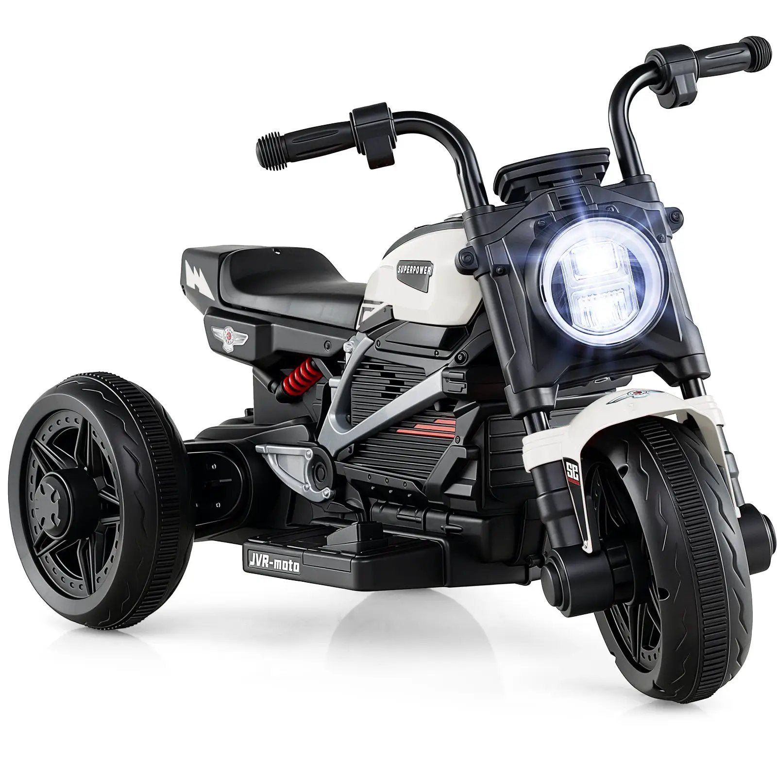 6V Kids Electric Motorcycle with LED Headlight and Music for Toddlers Aged 3-5 by DirectDeals