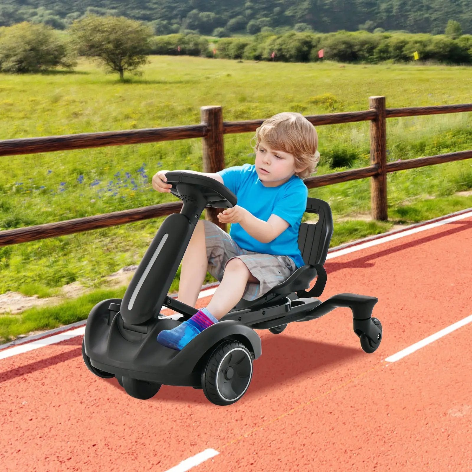 6V Kids Ride on Drift Car with 360° Spin and 2 Adjustable Heights by DirectDeals