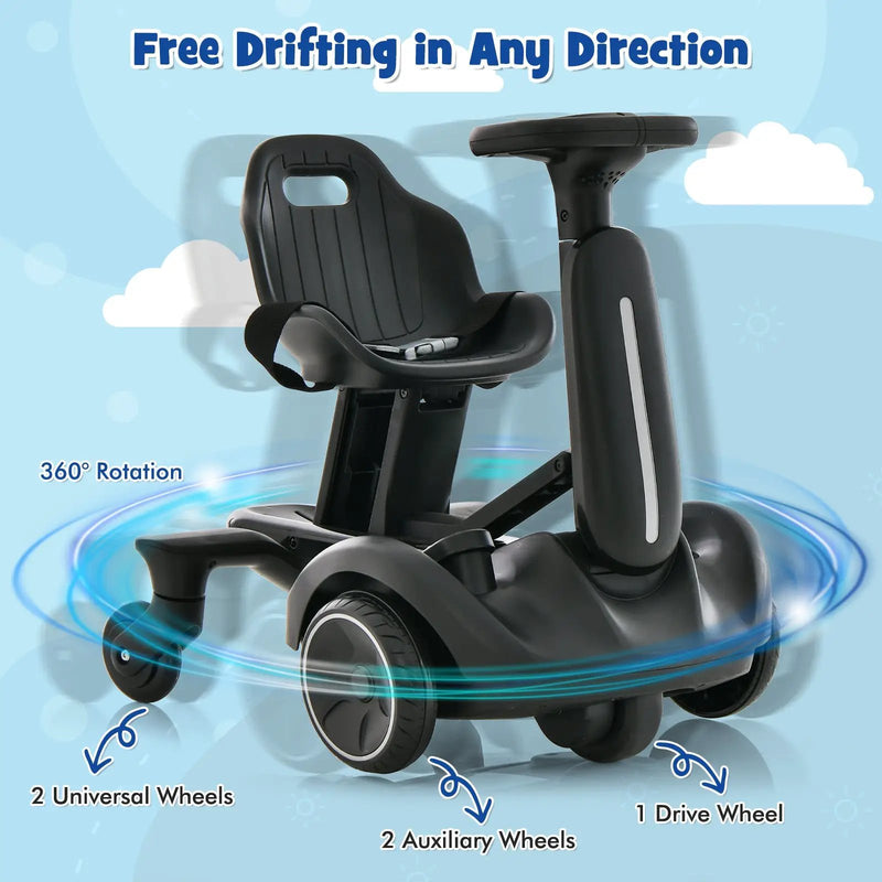 6V Kids Ride on Drift Car with 360° Spin and 2 Adjustable Heights by DirectDeals