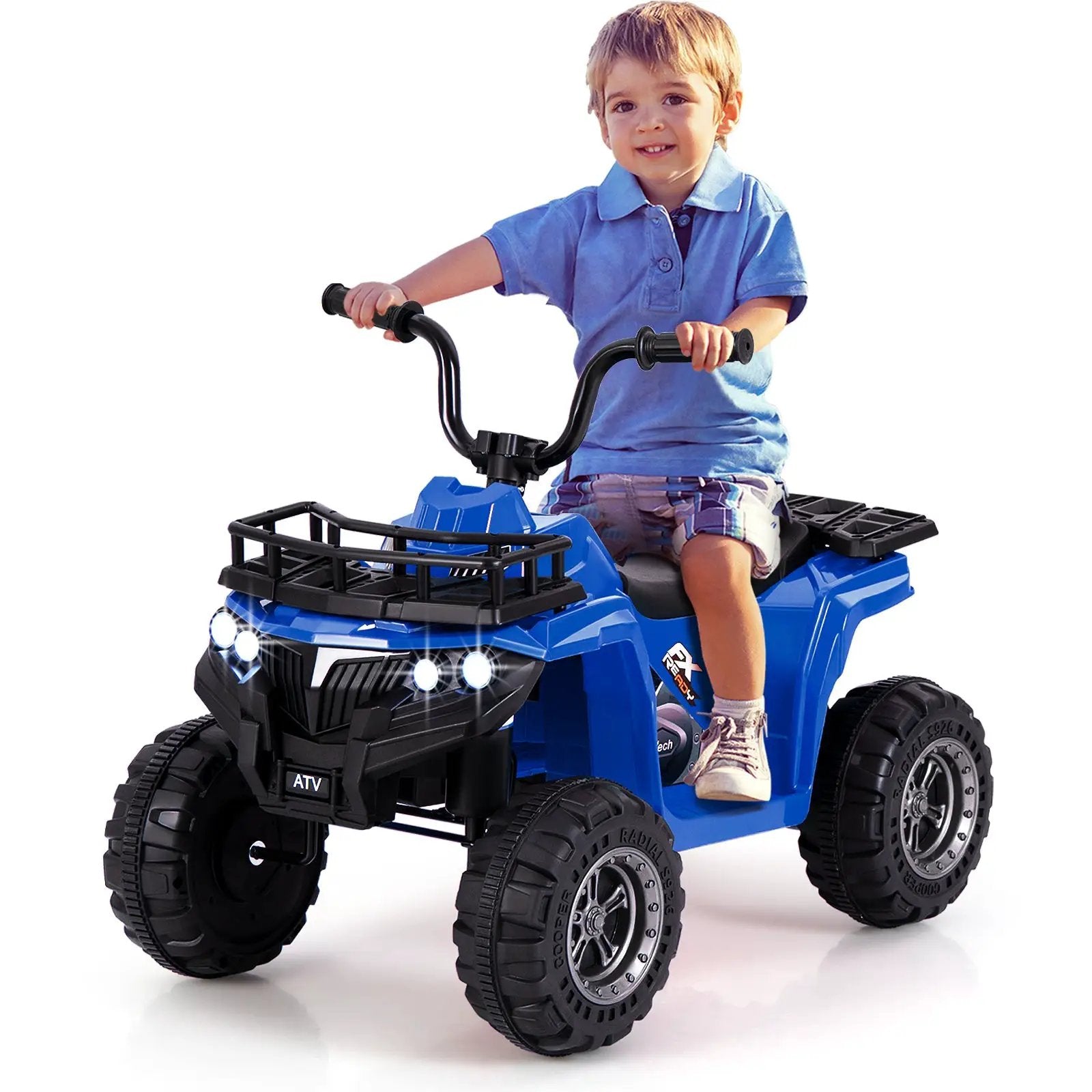 6V Kids Ride On Electric ATV with LED Headlights and MP3 Player by DirectDeals