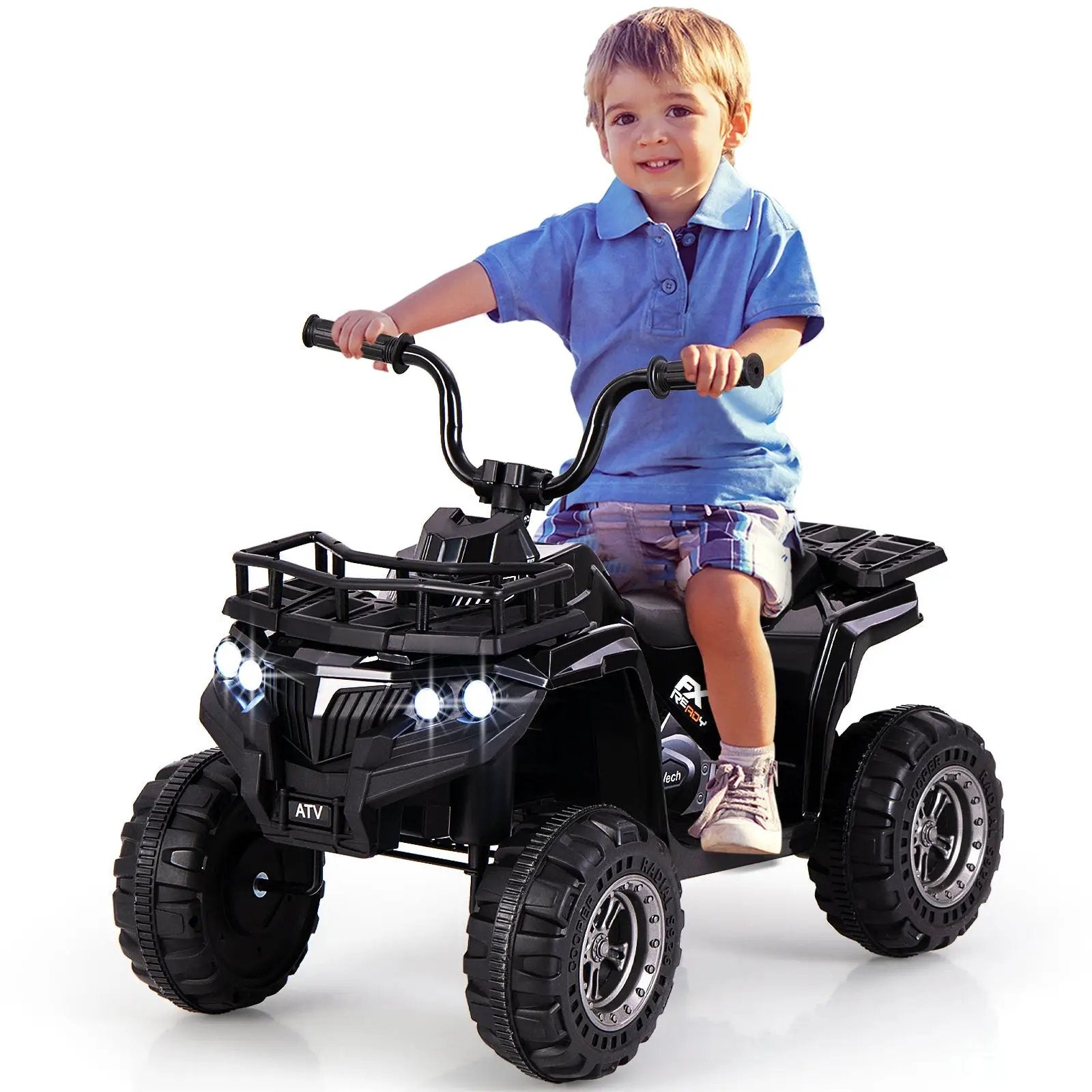 6V Kids Ride On Electric ATV with LED Headlights and MP3 Player by DirectDeals
