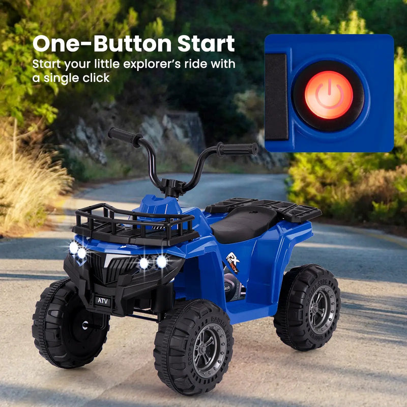 6V Kids Ride On Electric ATV with LED Headlights and MP3 Player by DirectDeals