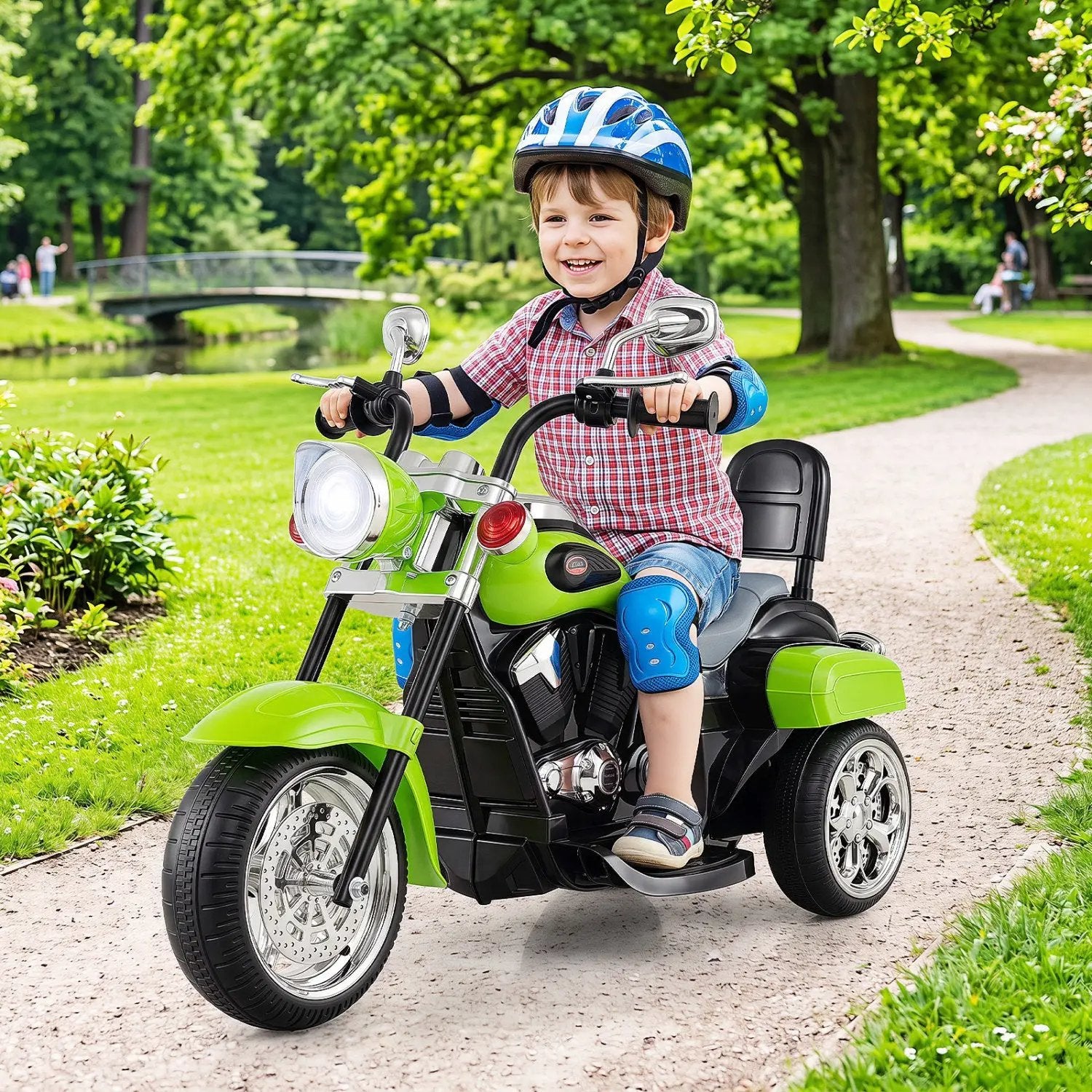 3-Wheel Electric Motorcycle Ride-On Toy for Toddlers 3+ by DirectDeals