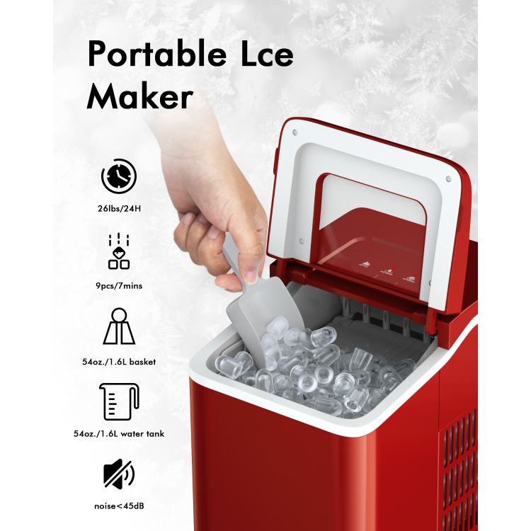 26lb Ice Maker with Scoop by DirectDeals