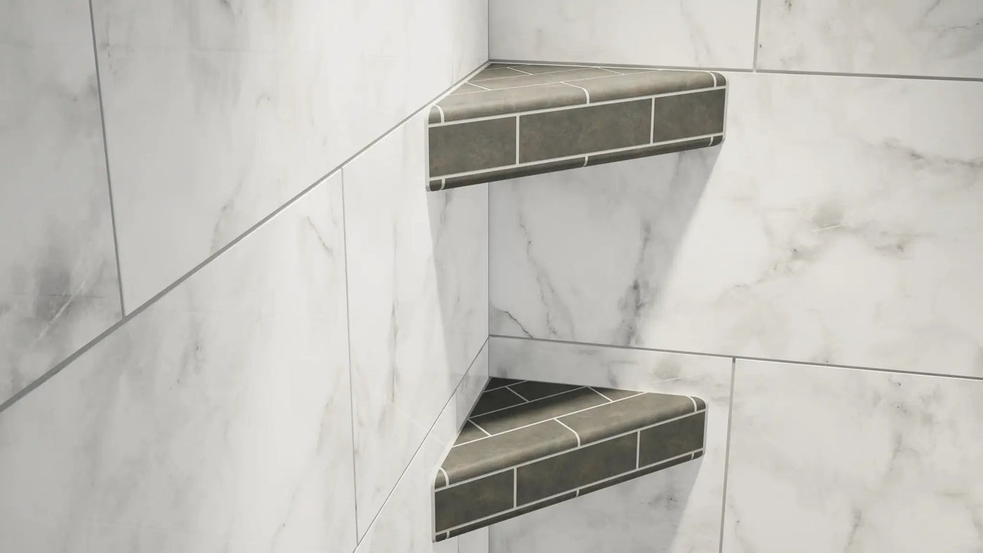 The Original™ Corner Shower Shelf (10" x 10") by The Original Granite Bracket