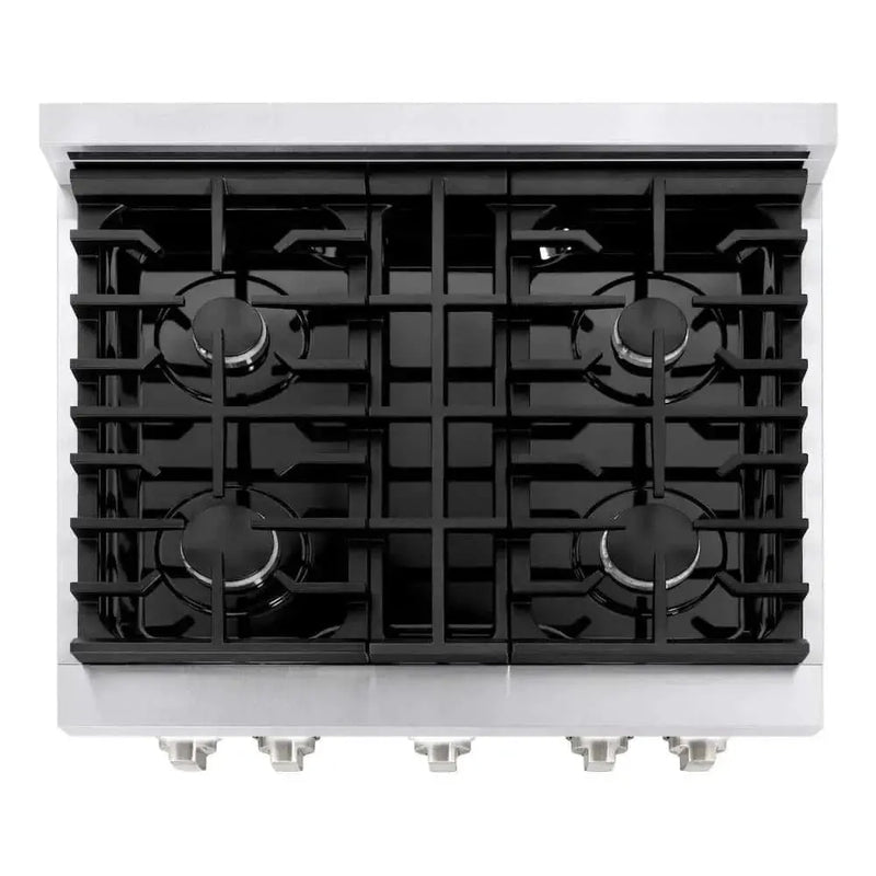 ZLINE 30"Gas Range, Convection Gas Oven , DuraSnow® White Matte, SGRS-WM-30 by Farmhouse Kitchen and Bath