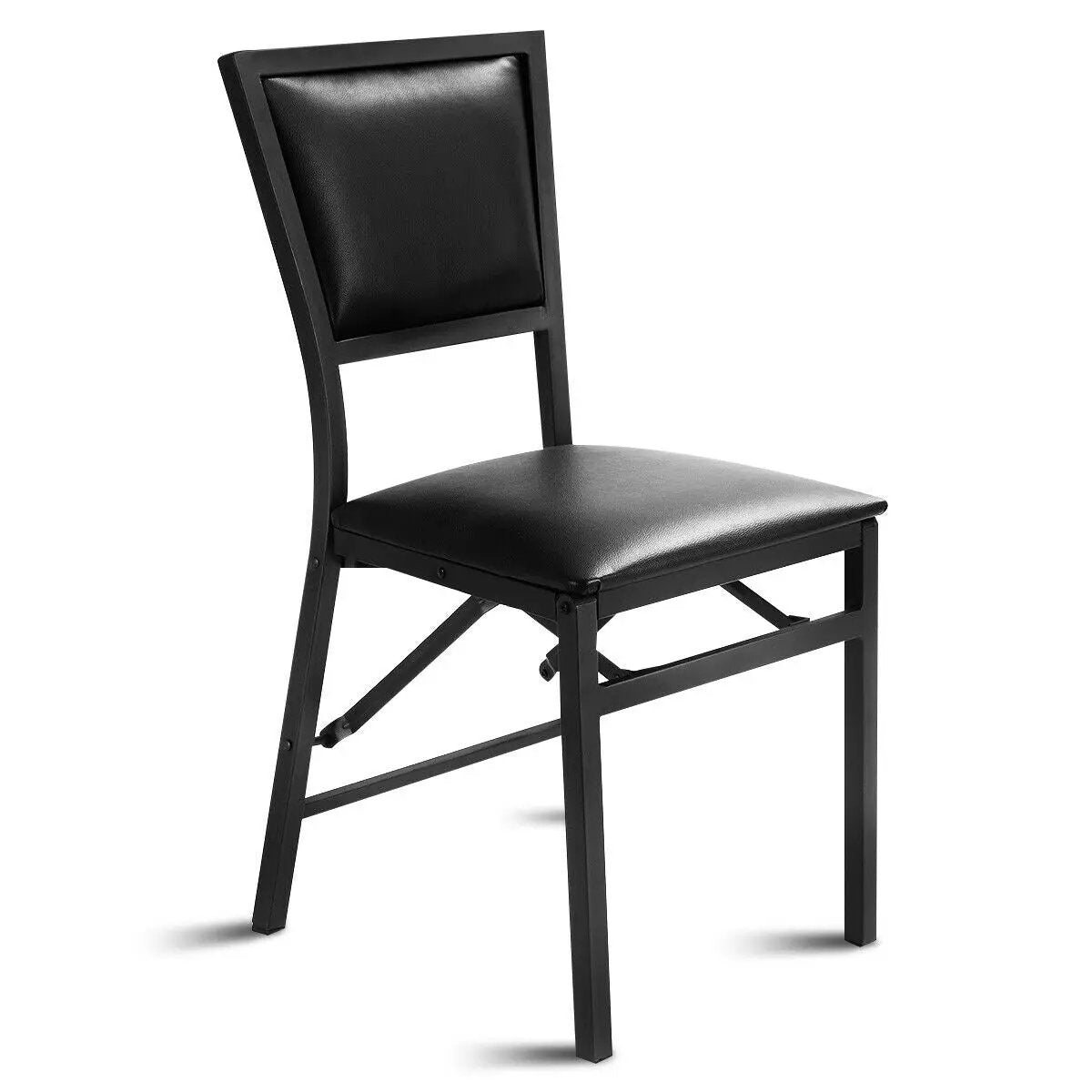 Set of 2 Metal Folding Dining Chair with Space Saving Design by DirectDeals