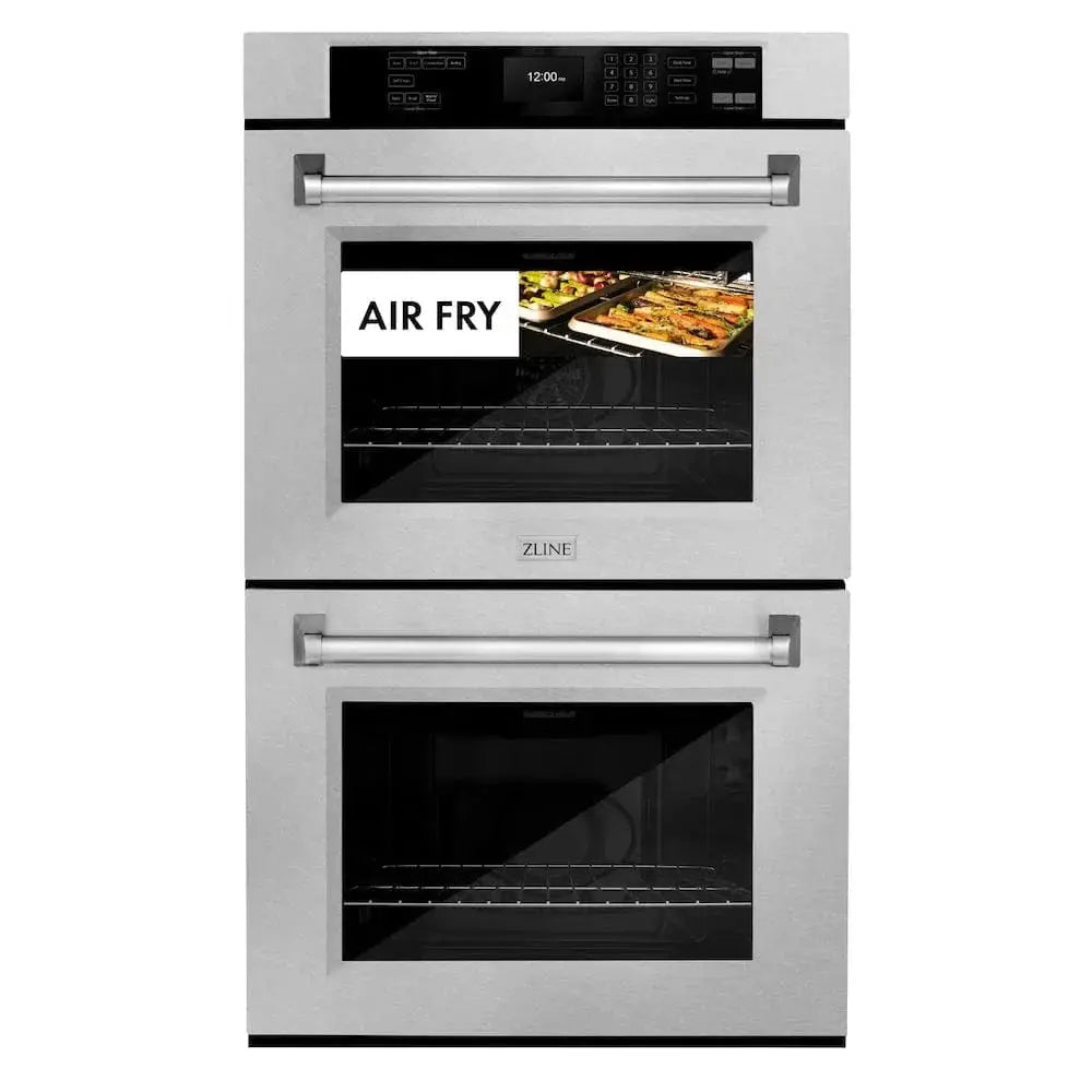ZLINE 30"Professional True Convection Double Wall Oven, Air Fry, Self Clean, DuraSnow® Stainless Steel WADS-30 by Farmhouse Kitchen and Bath