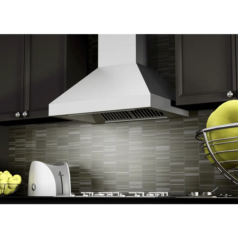 ZLINE 48" Remote Blower, Stainless Wall Range Hood, 597-RS-48-400 by Farmhouse Kitchen and Bath