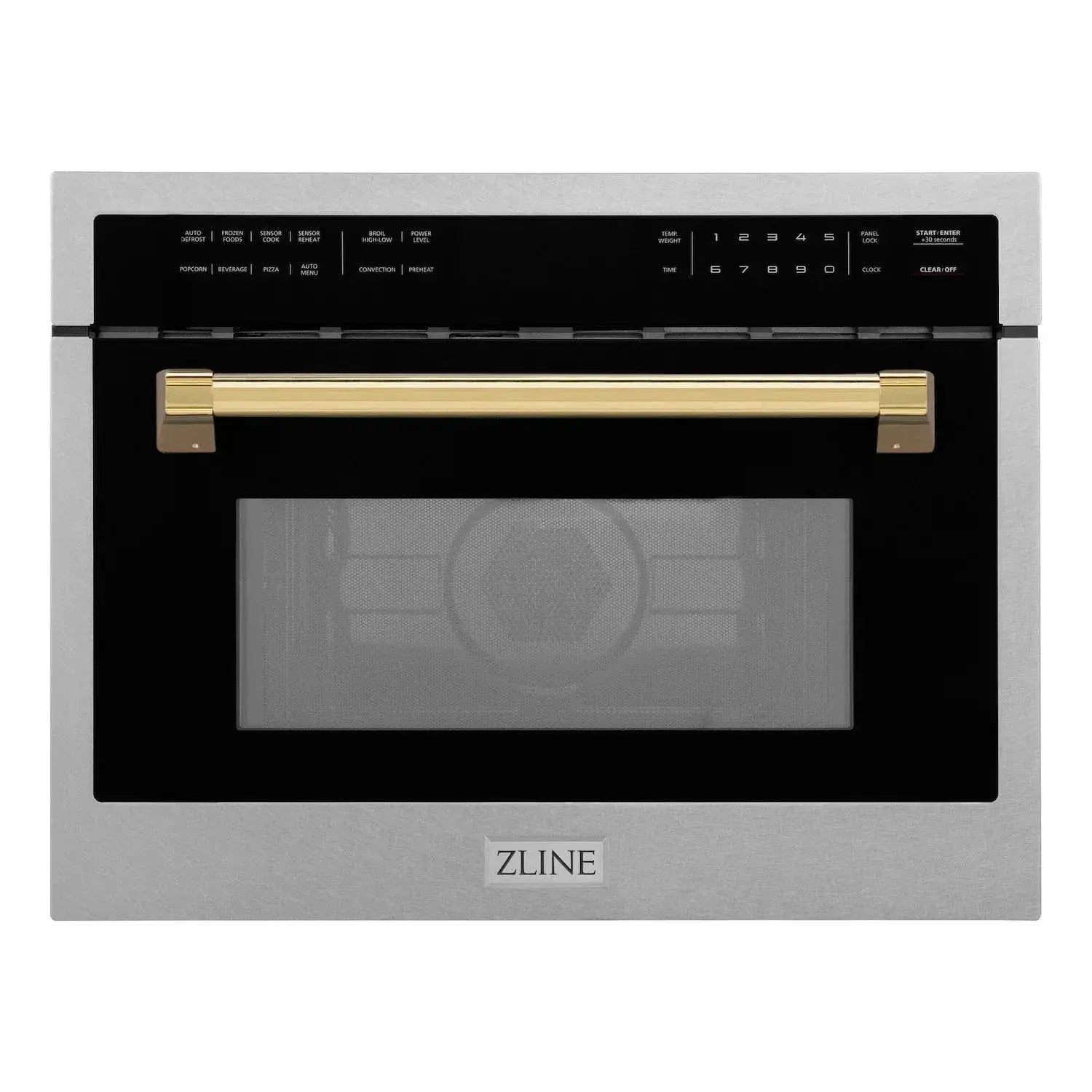 ZLINE 24” Convection Microwave, Stainless Steel, Gold MWOZ-24-SS-G by Farmhouse Kitchen and Bath