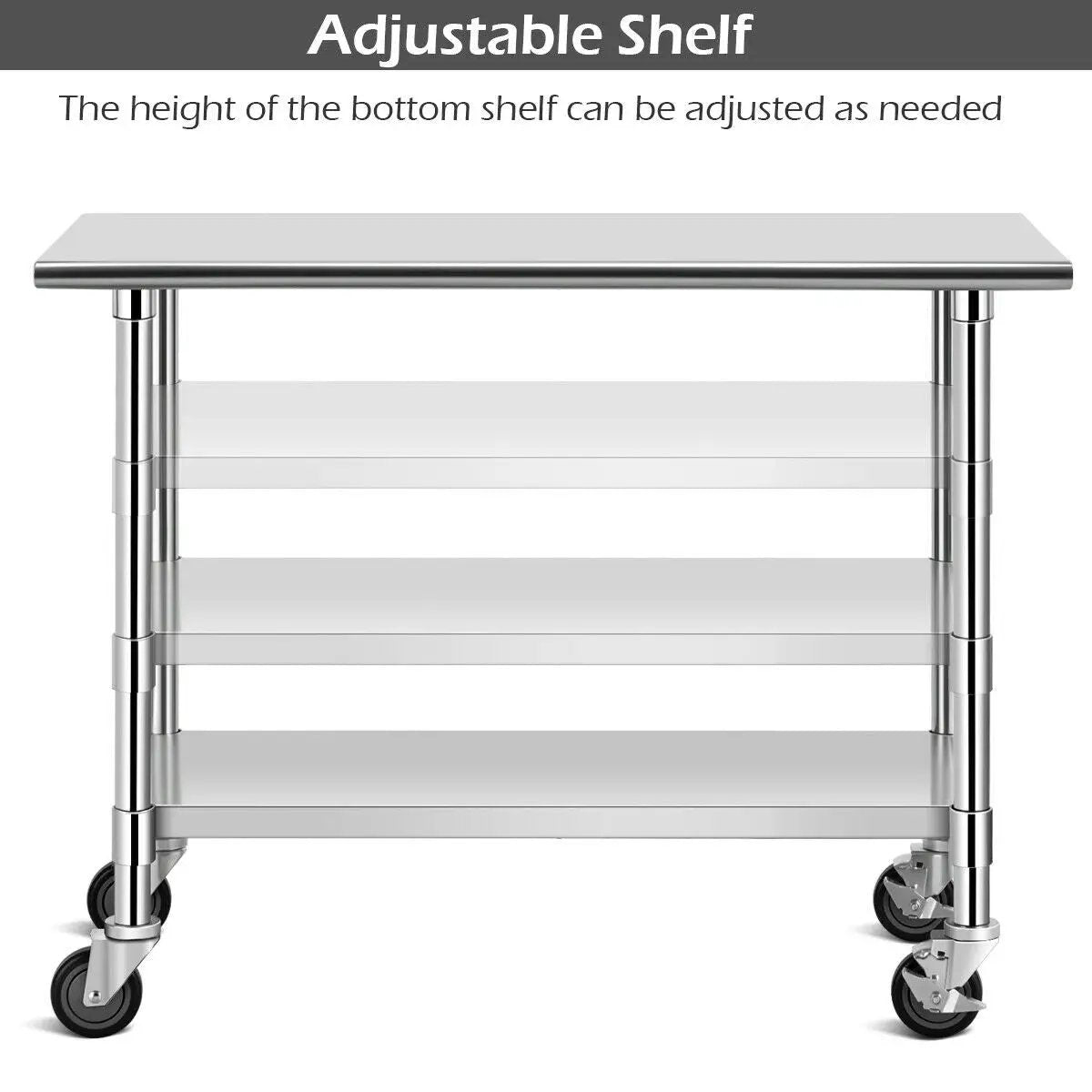 Stainless Steel Commercial Kitchen Prep & Work Table by DirectDeals