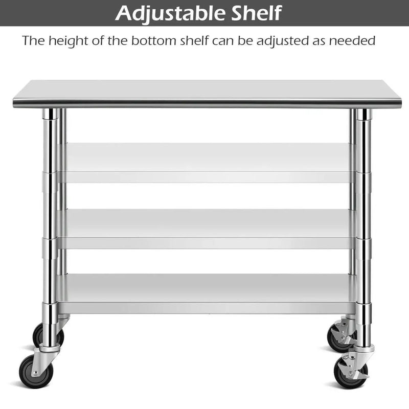 Stainless Steel Commercial Kitchen Prep & Work Table by DirectDeals