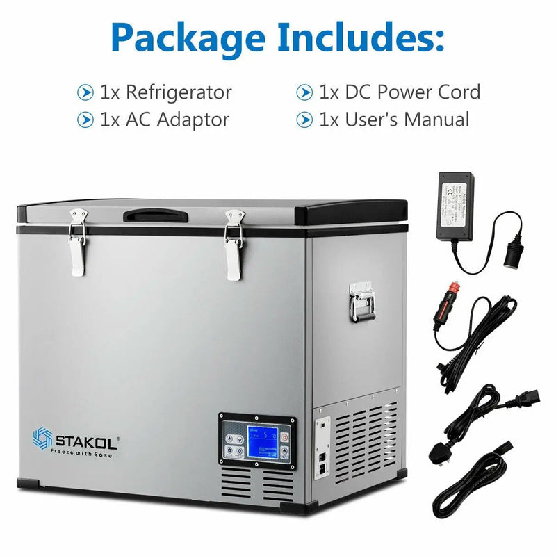 63-Quart Portable Compressor Camping Electric Car Cooler by DirectDeals