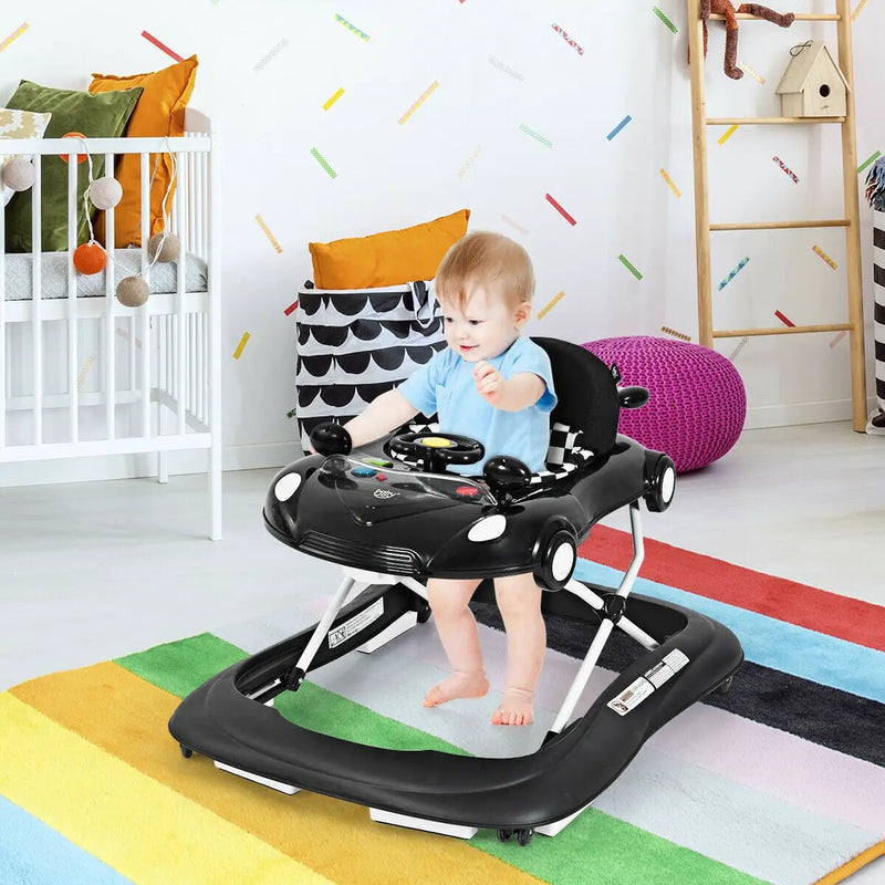 2-in-1 Foldable Baby Walker with Music Player and Lights by DirectDeals