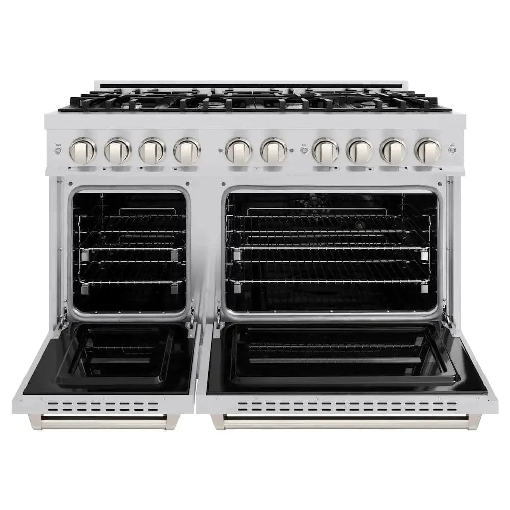 ZLINE 48"Classic Gas Range, Convection Gas Oven, Stainless Steel, CGR48 by Farmhouse Kitchen and Bath