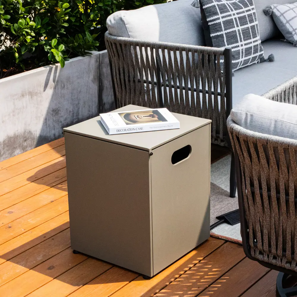 Propane Fire Pit Table Outdoor 50,000 BTU Firepits for Outside CSA Certified by EnvelorHome