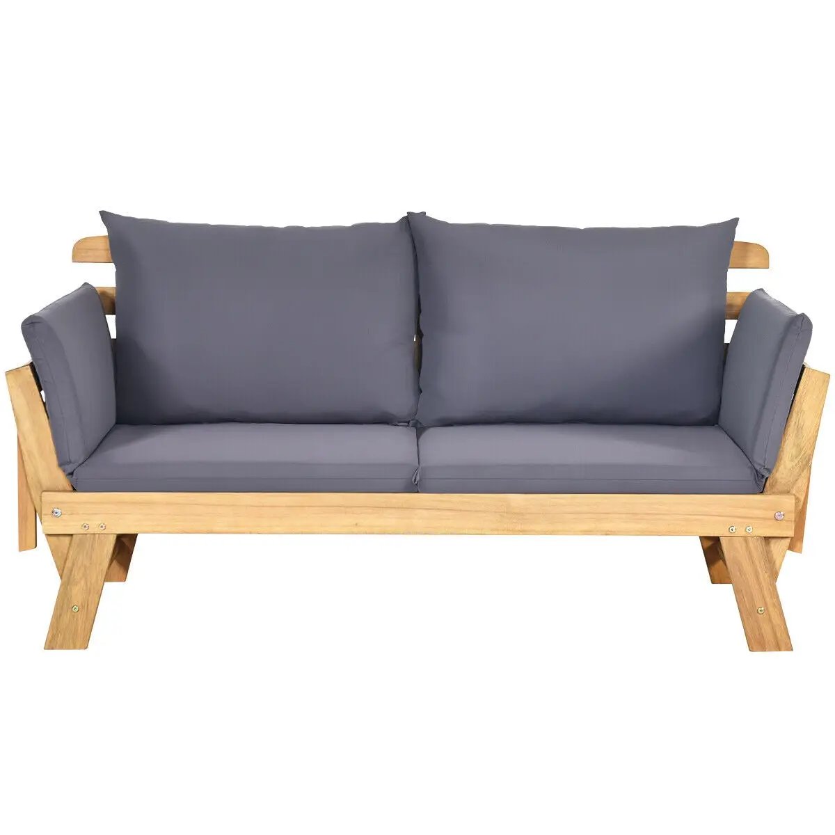 Adjustable Patio Convertible Sofa with Thick Cushion by DirectDeals