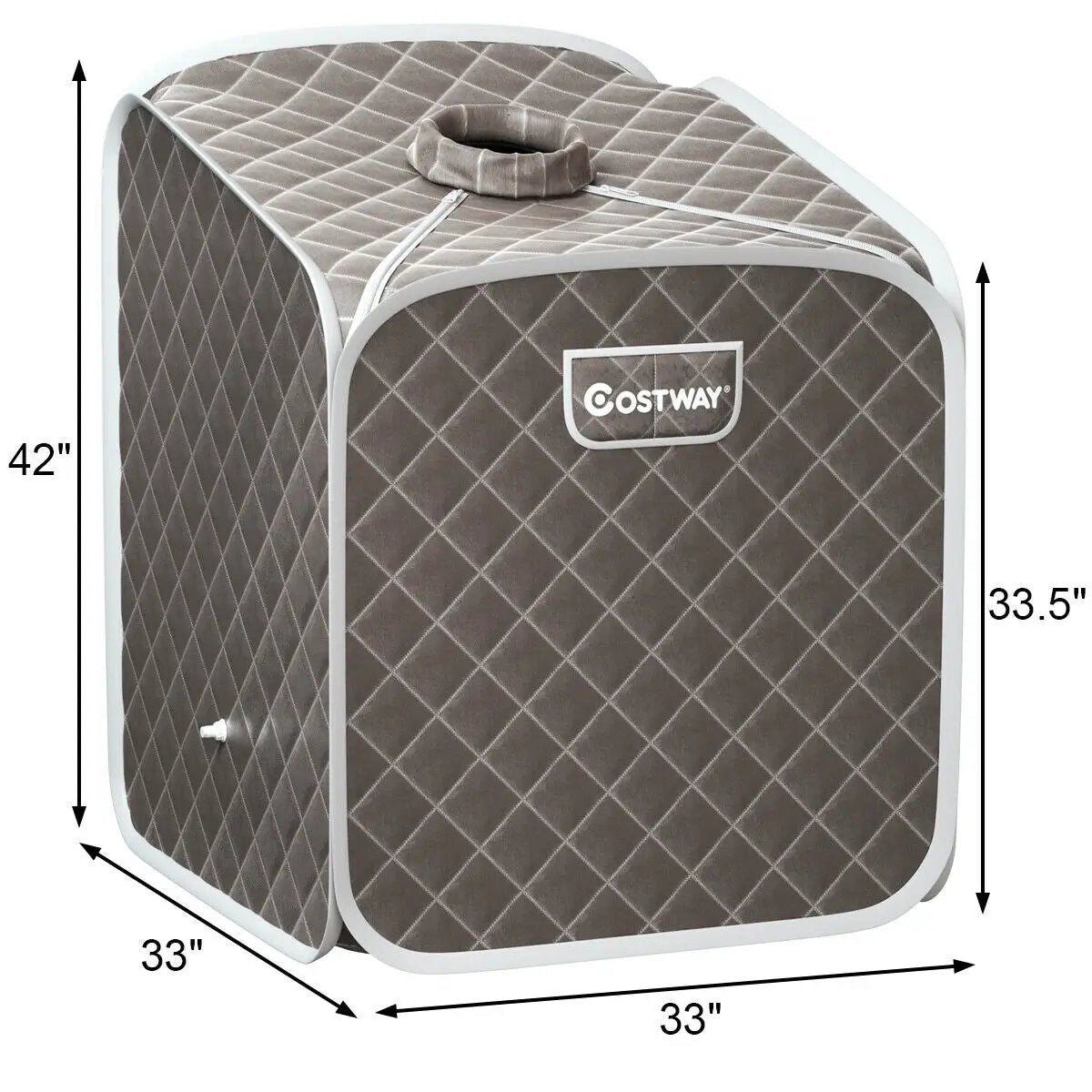 2L Portable Folding Steam Sauna Spa-Gray by DirectDeals