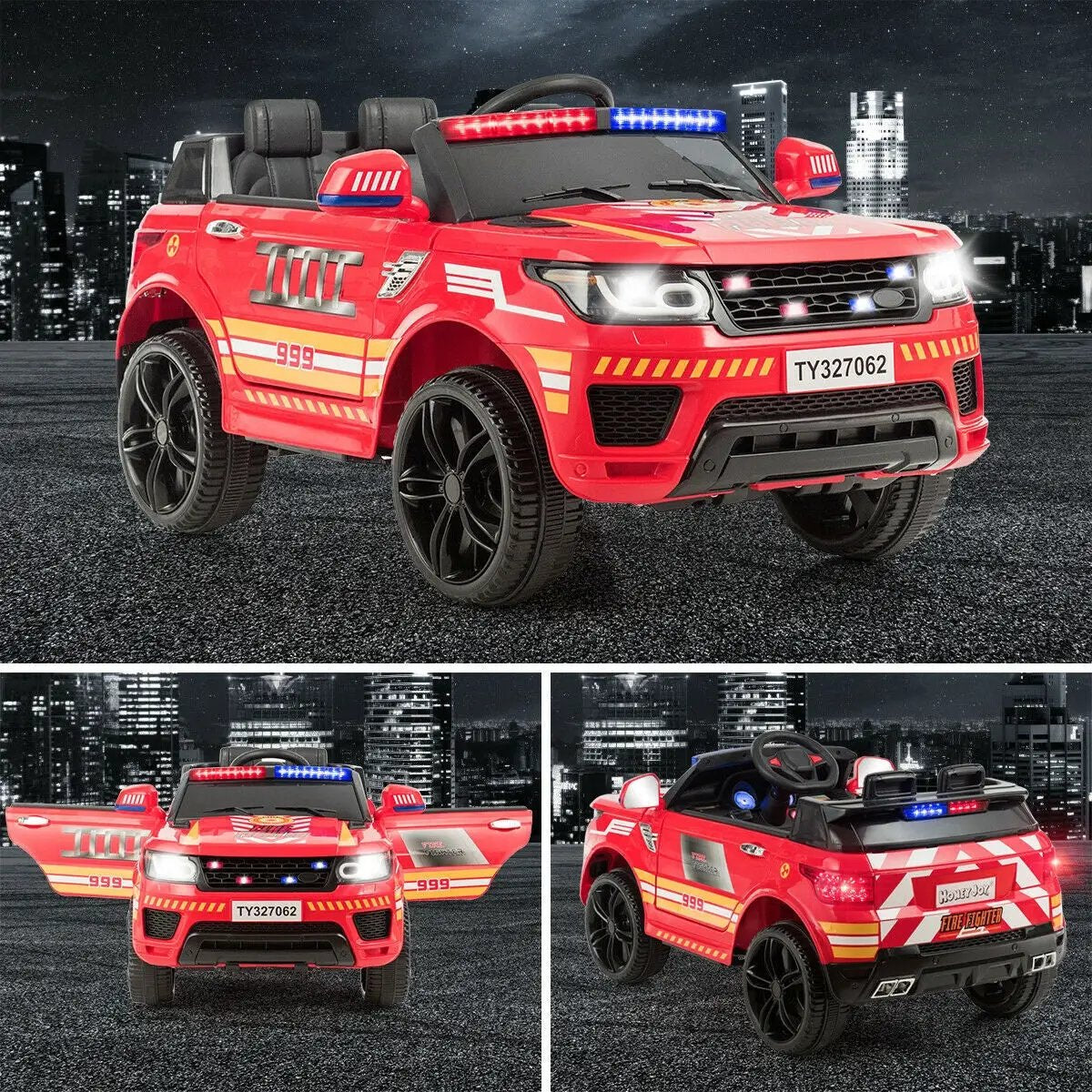 12V Kids Electric Ride On Car with Remote Control-Red by DirectDeals