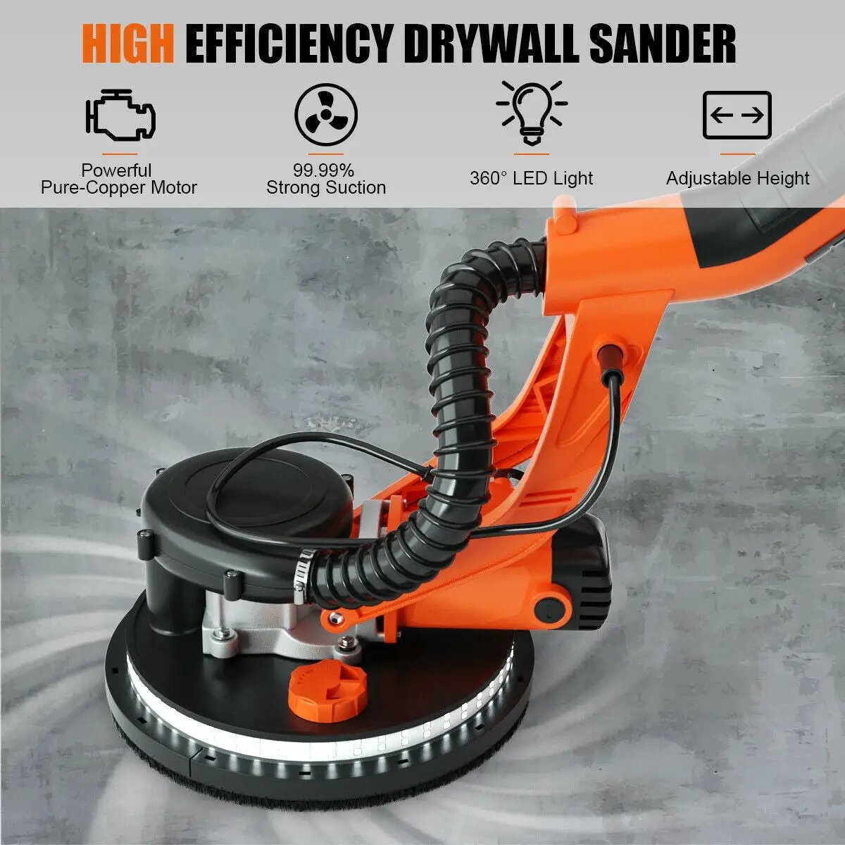 Electric Foldable Drywall Sander 750W Variable Speed by DirectDeals