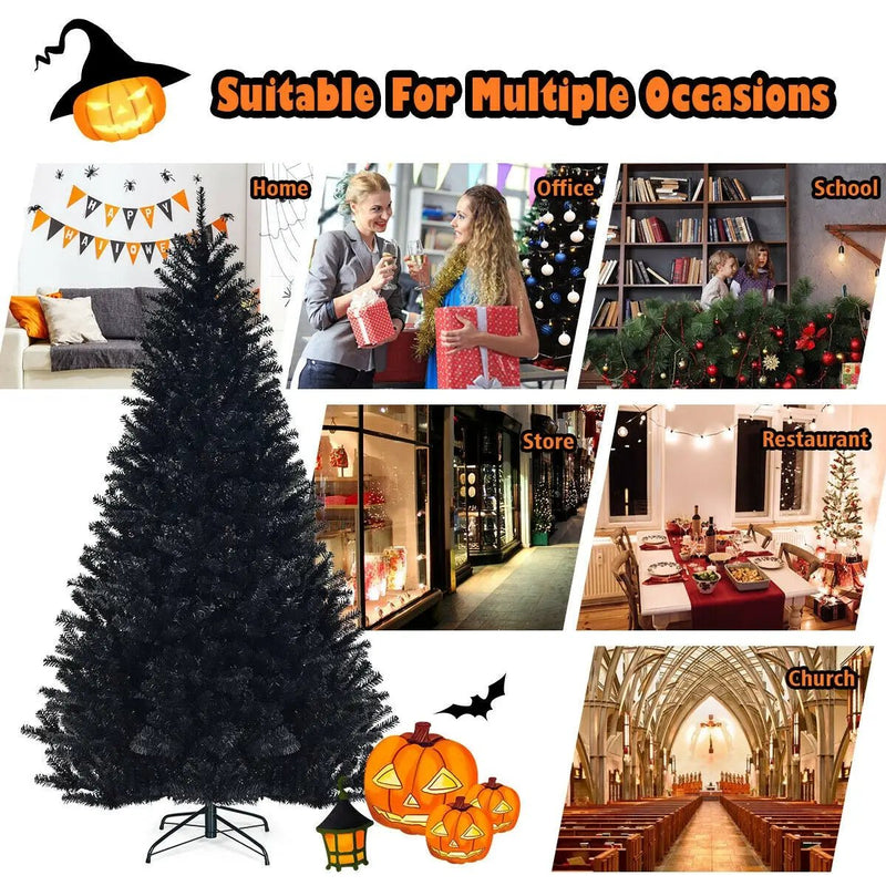 7.5 Feet Hinged Artificial Halloween Christmas Tree by DirectDeals