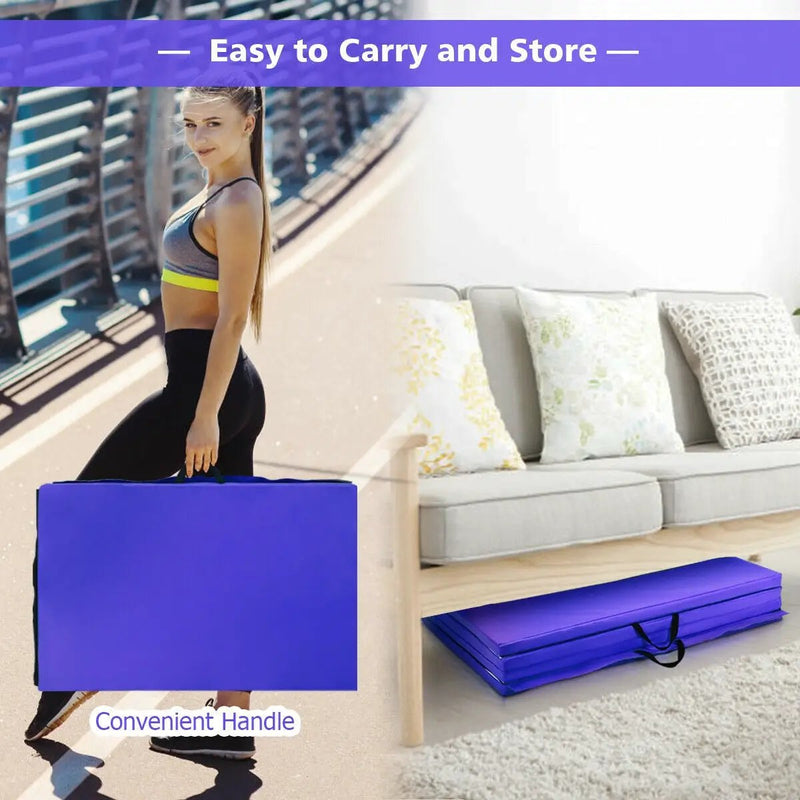 4 Feet x 10 Feet x 2 Inch Folding Gymnastics Tumbling Gym Mat by DirectDeals