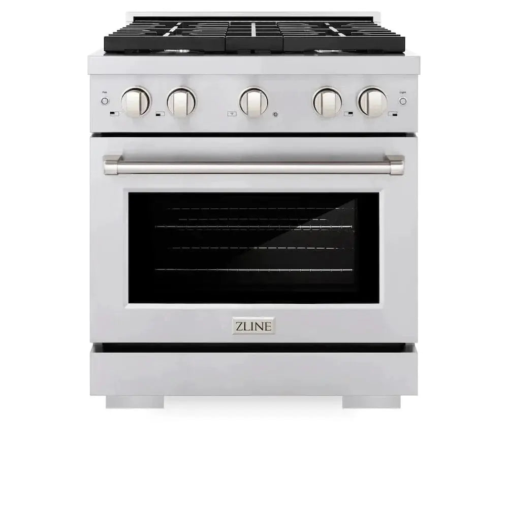 ZLINE 30"Paramount Dual Fuel Range Stainless Steel, SDR30 by Farmhouse Kitchen and Bath