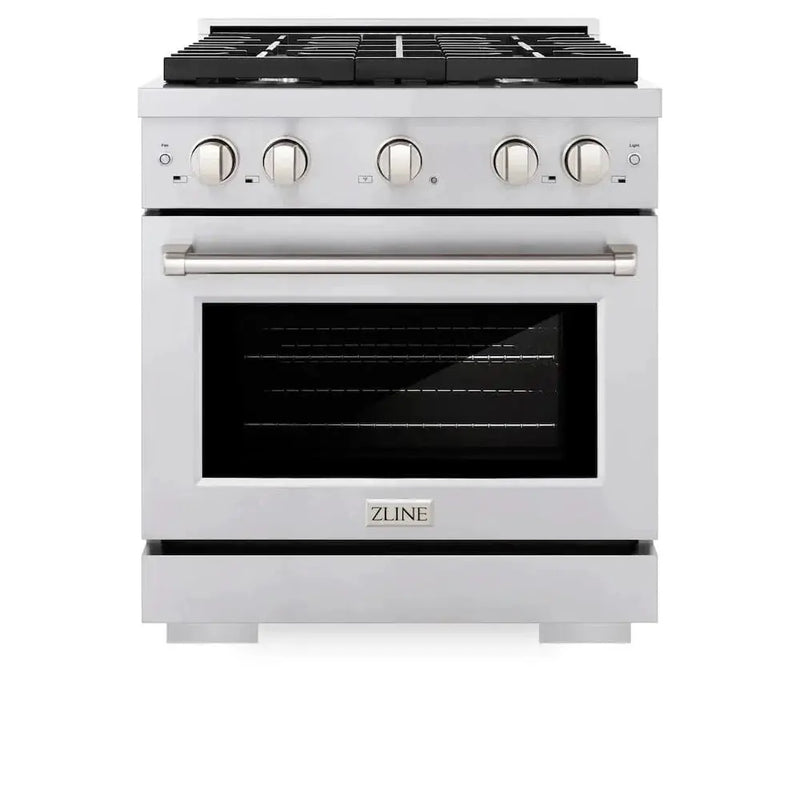ZLINE 30"Paramount Dual Fuel Range Stainless Steel, SDR30 by Farmhouse Kitchen and Bath