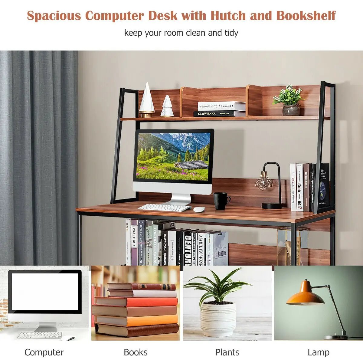 47-Inch Computer Desk Writing Study Table Workstation by DirectDeals