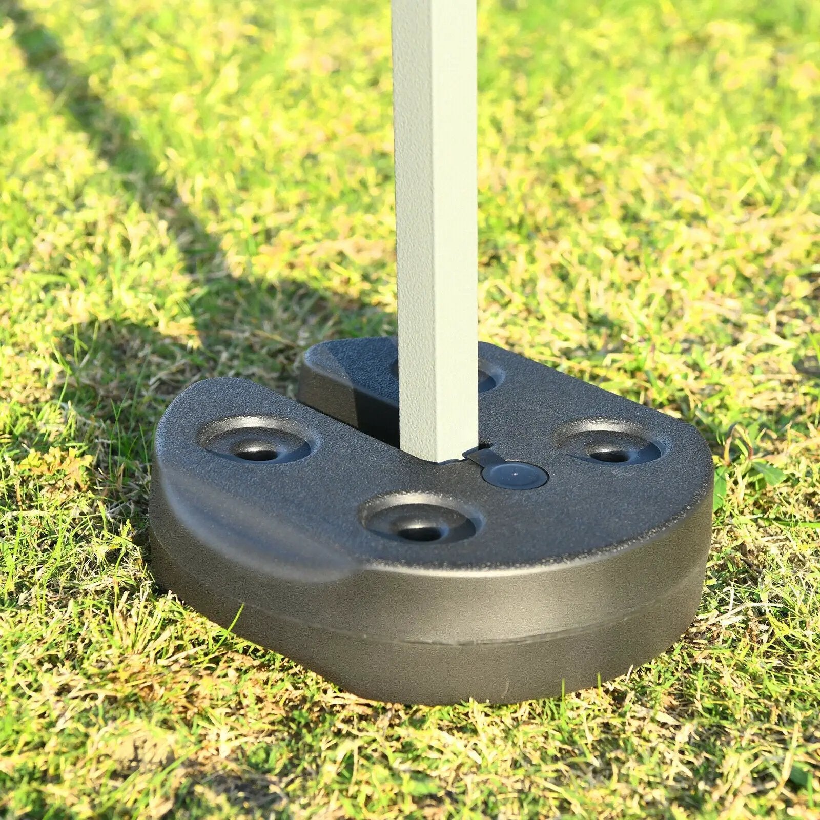 Set of 4 Canopy Weights 20lbs Weight Plate Kit with No-Pinch Design by DirectDeals