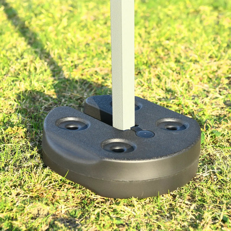 Set of 4 Canopy Weights 20lbs Weight Plate Kit with No-Pinch Design by DirectDeals