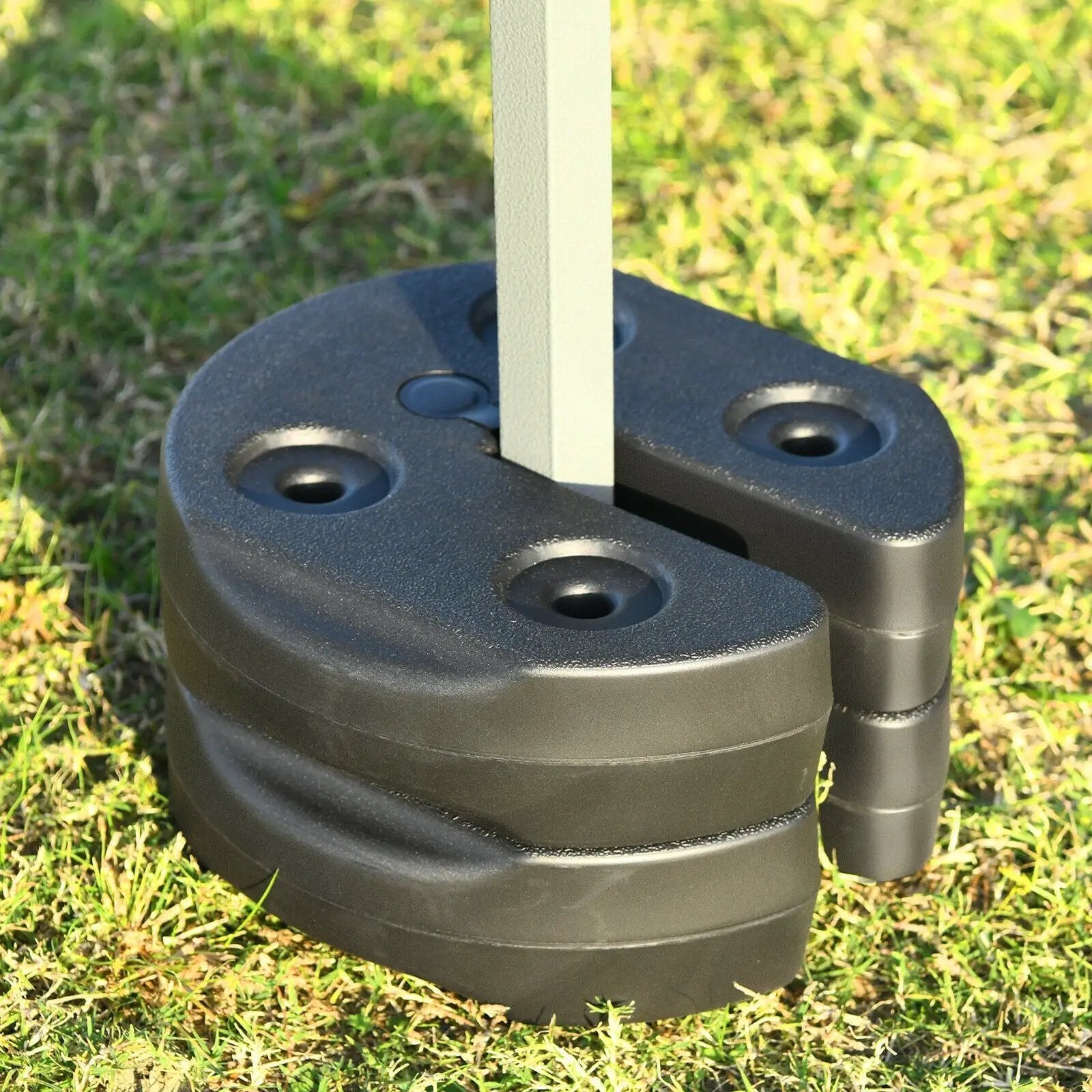 Set of 8 Canopy Weights 40lbs Weight Plate Kit with No-Pinch Design by DirectDeals