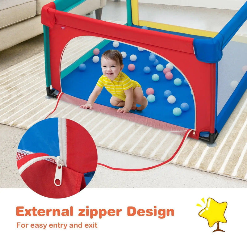 Large Safety Play Center Yard with 50 Balls for Baby Infant by DirectDeals