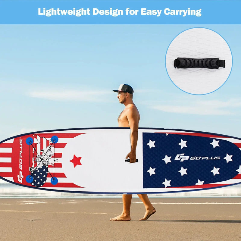 11 Feet Inflatable Stand up Paddle Board with 3 Fins Thruster by DirectDeals