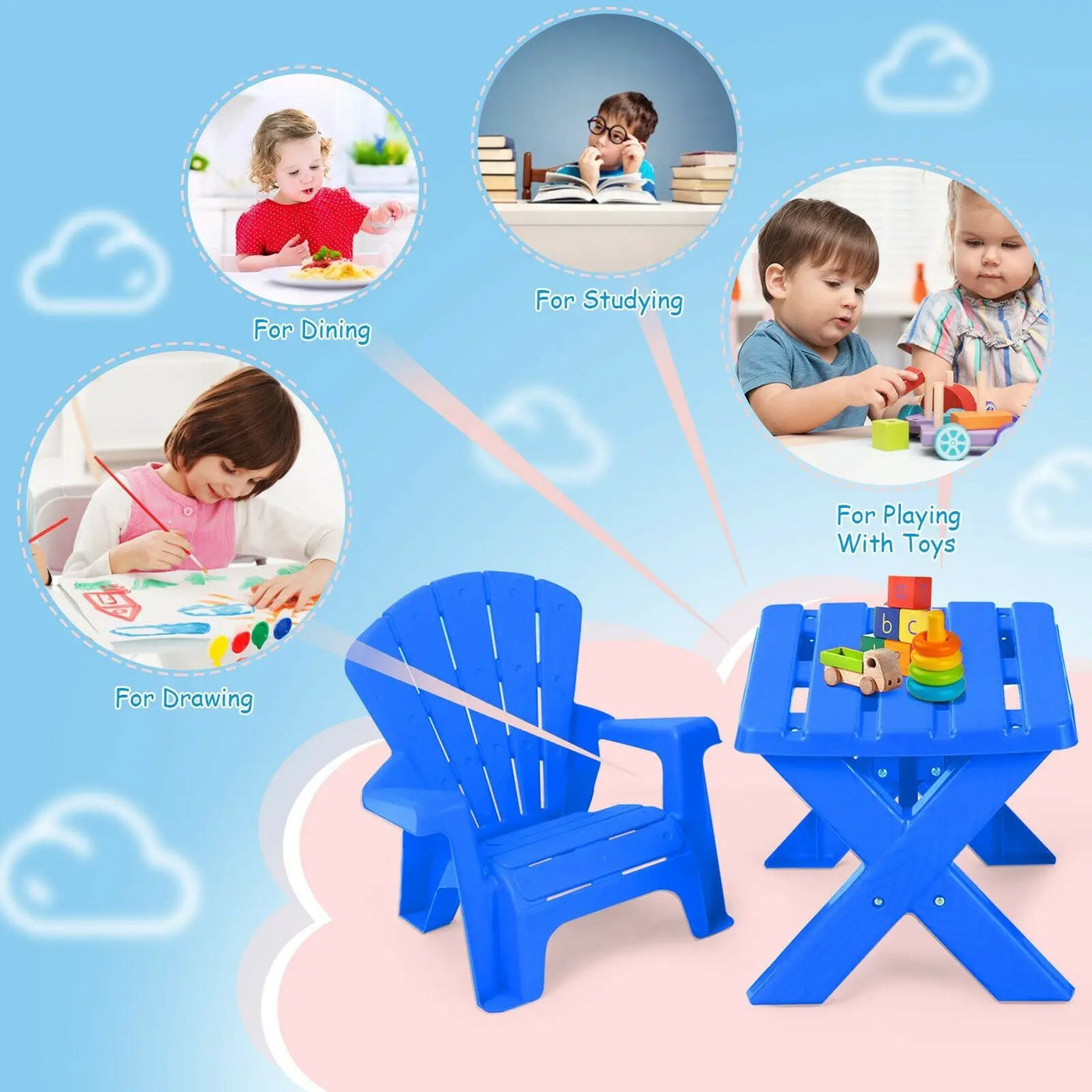 3-Piece Plastic Children by DirectDeals