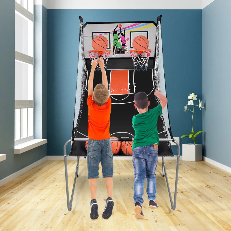 Indoor Double Electronic Basketball Game with 4 Balls by DirectDeals