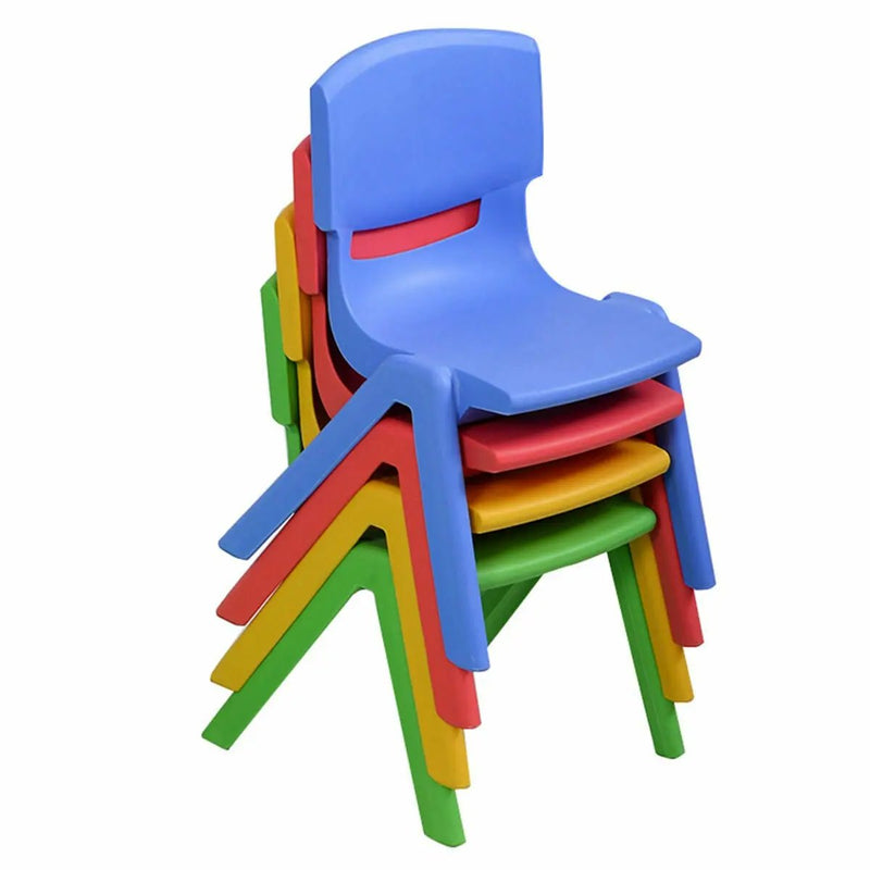 4-pack Colorful Stackable Plastic Children Chairs by DirectDeals