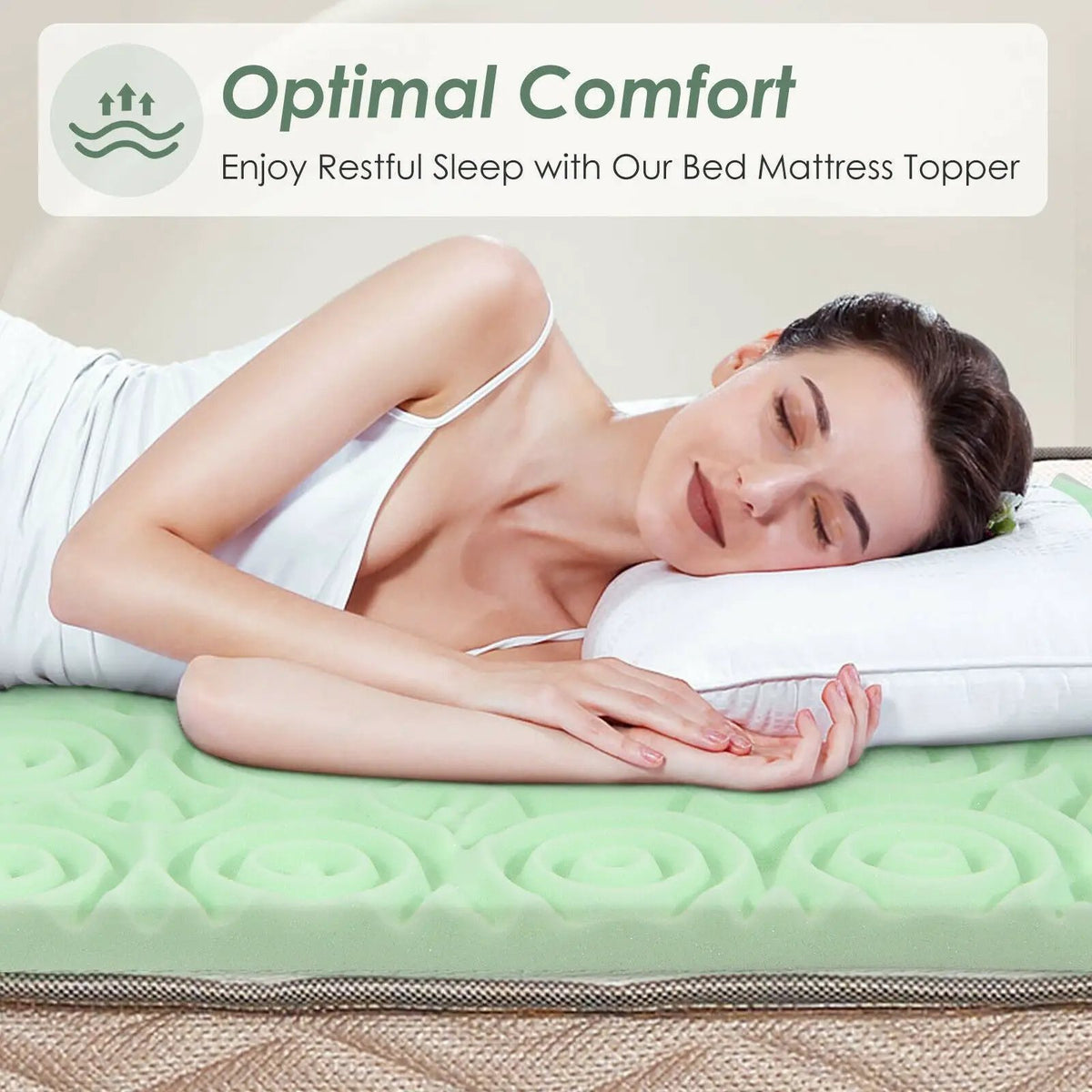 3 Inch Comfortable Mattress Topper Cooling Air Foam by DirectDeals